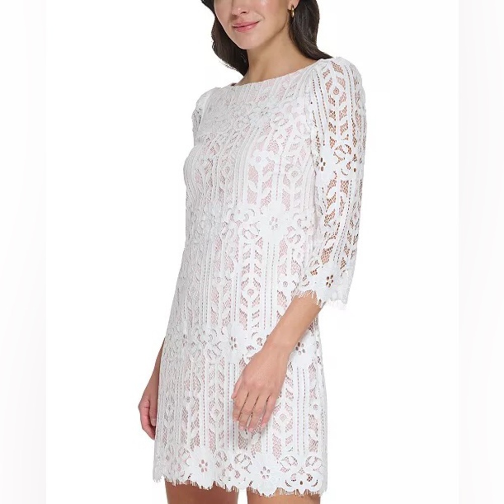 Jessica Howard white lace dress